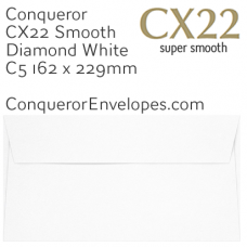 CX22 Diamond White C5-162x229mm Envelopes