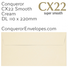 CX22 Cream DL-110x220mm Envelopes