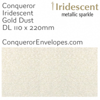 Iridescent Gold Dust DL-110x220mm Envelopes