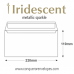 Iridescent Gold Dust DL-110x220mm Envelopes