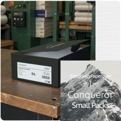 SMALL PACK - Envelopes Laid Brilliant White DL-110x220mm