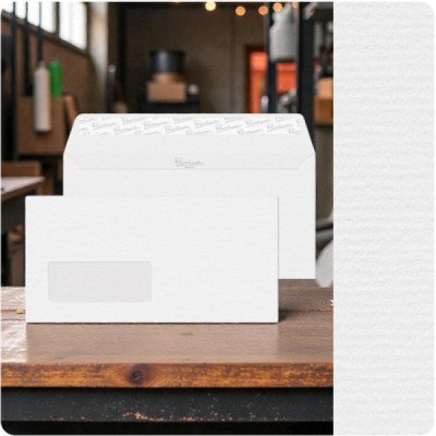 WINDOW Envelopes Laid Diamond White DL-110x220mm WINDOW Envelopes Laid Diamond White DL-110x220mm