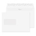 WINDOW Envelopes Laid Diamond White C5-162x229mm