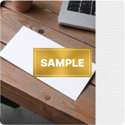 SAMPLE - Envelopes Laid Diamond White DL-110x220mm
