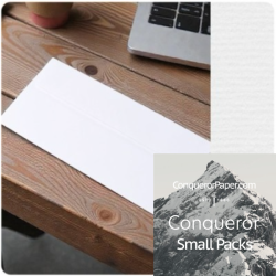 SMALL PACK - Envelopes Laid Diamond White DL-110x220mm