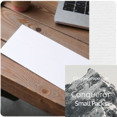 SMALL PACK - Envelopes Laid Diamond White DL-110x220mm