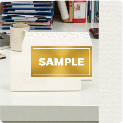 SAMPLE - WINDOW Envelopes Laid High White DL-110x220mm 120gsm