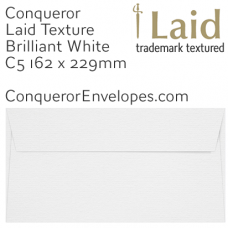 Laid Brilliant White C5-162x229mm Envelopes