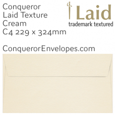 Laid Cream C4-324x229mm Pocket Envelopes
