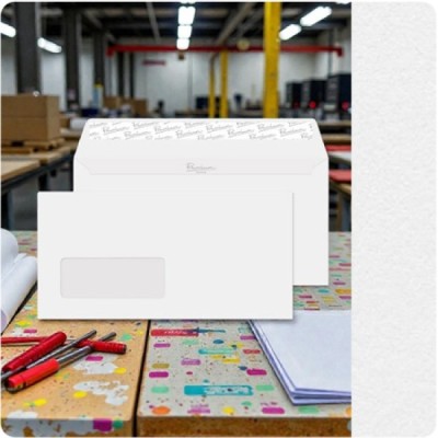 WINDOW - Envelopes Wove Brilliant White DL-110x220mm
