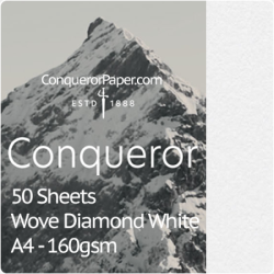 SMALL PACK - Wove Diamond White A4-210x297mm 160gsm - 50 Sheets