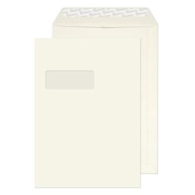 WINDOW - 250 Envelopes Wove High White C4-324x229mm WINDOW - 250 Envelopes Wove High White C4-324x229mm