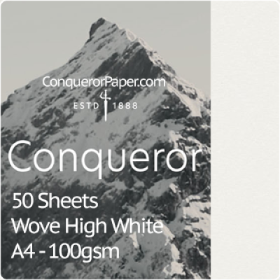 SMALL PACK - Wove High White A4-210x297mm 100gsm - 50 Sheets SMALL PACK - Wove High White A4-210x297mm 100gsm - 50 Sheets
