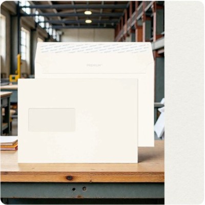 WINDOW - 500 Envelopes Wove High White C5-162x229mm WINDOW - 500 Envelopes Wove High White C5-162x229mm