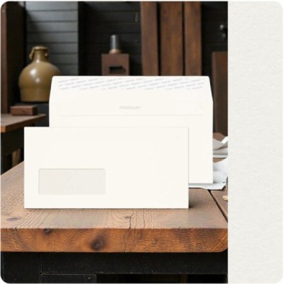 WINDOW Envelopes Wove High White DL-110x220mm