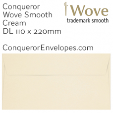 Wove Cream DL-110x220mm Envelopes