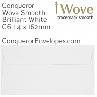 Wove Brilliant White C6-114x162mm Envelopes